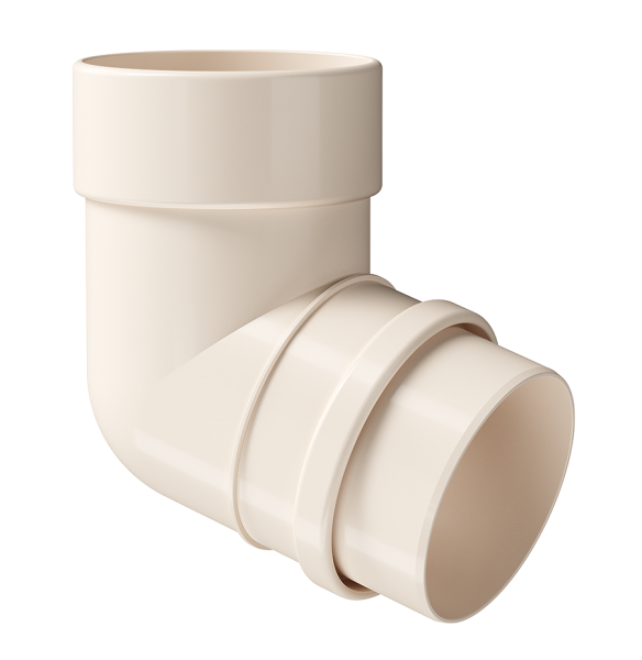 Колено 72˚ Docke Lux ПВХ Латте купить в Гагарине