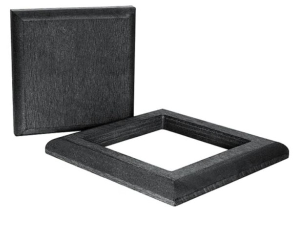 Комплект крышка и юбка ДПК для столба Polivan DENPASAR черный купить в Гагарине