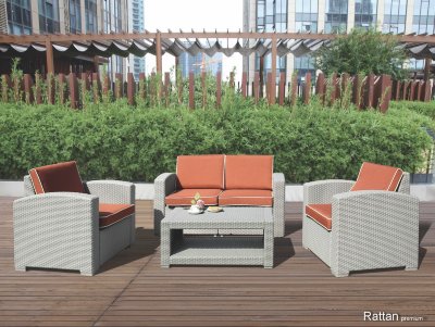 Уличные диваны и кресла коллекции Rattan Premium 4