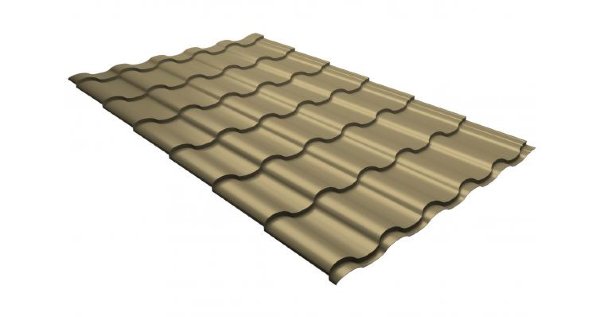 Металлочерепица кредо 0,45 PE RAL 1014 слоновая кость купить в Гагарине