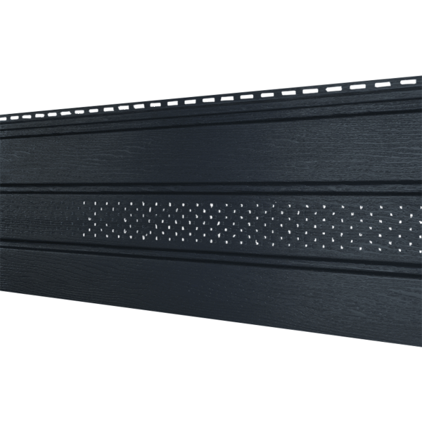 Софит Ю-Пласт Классический, перфорация по центру графит купить в Гагарине