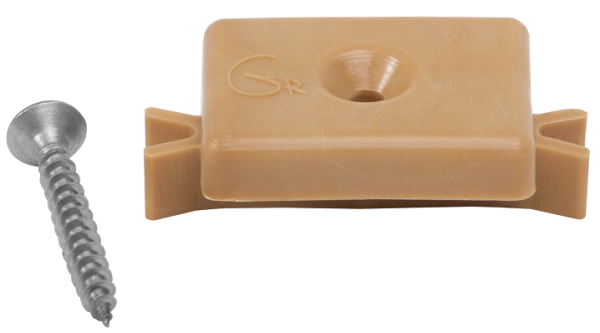 Пластиковая клипса с саморезом, Grinder шовный монтаж 5 mm бежевый купить в Гагарине