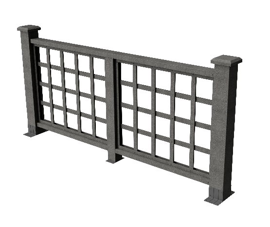 Ограждения декоративное ДПК GRINDERDECO Дувр серый базальт купить в Гагарине
