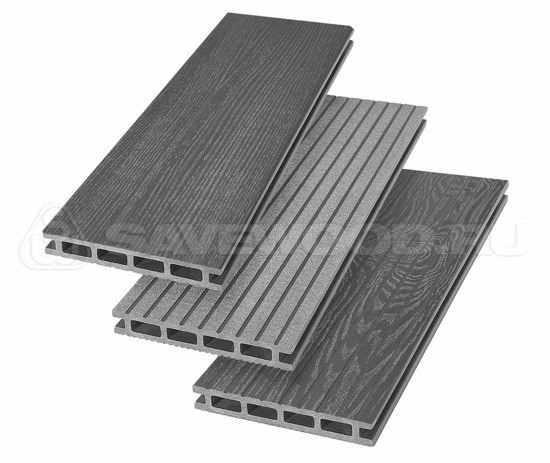 Террасная доска из ДПК SW Carpinus (R) — двухсторонняя графит купить в Гагарине