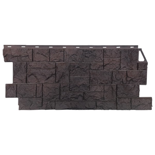 Фасадная панель FineBer, Камень Дикий, Коричневый купить в Гагарине