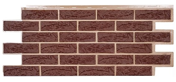 Фасадная панель Техоснастка, Лондон Брик, Коричневый купить в Гагарине