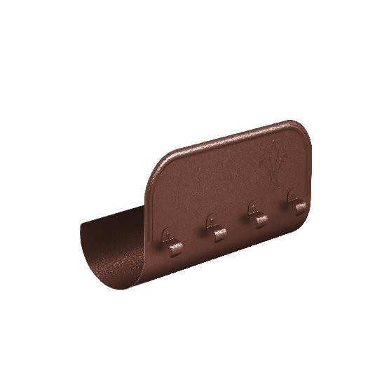 Водосток Aquasistem, Система 125x90 - Ограничитель перелива прямой RAL 8017 Коричневый matt купить в Гагарине