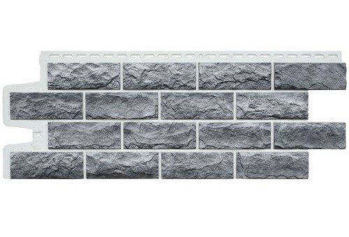 Фасадные панели Grand Line Колотый Камень Гранит, Шов белый купить в Гагарине