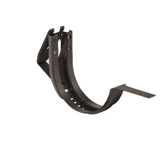 Водосток Aquasistem, Система 125x90 - Крюк крепления желоба короткий регулируемый RR 32 Тёмно-коричневый matt купить в Гагарине