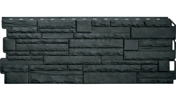 Фасадная панель Альта-Профиль Скалистый камень ЭКО Графит купить в Гагарине