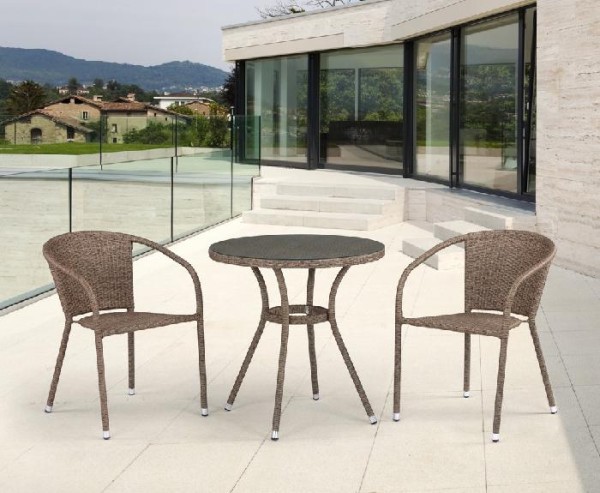 Комплект плетеной мебели AFINA из иск. ротанга T282ANT/Y137C-W56 Light Brown 2Pcs купить в Гагарине