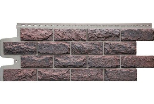 Фасадные панели Grand Line Колотый Камень Кофе, Шов тёмно-бежевый купить в Гагарине