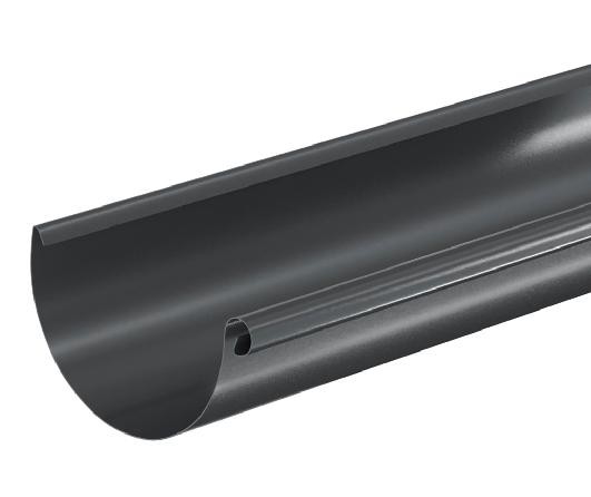 Водосток Aquasistem, система 125x90 - Водосточный желоб 3.00м RAL 7024 Тёмно-серый купить в Гагарине