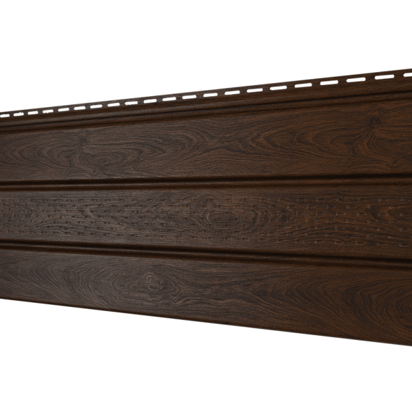 Софит Ю-Пласт перфорация по центру, Орех тёмный купить в Гагарине