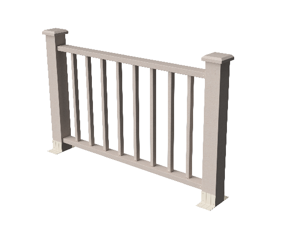 Ограждения декоративное ДПК GRINDERDECO Альма 1500 со скрытым крепежом выбеленый дуб купить в Гагарине