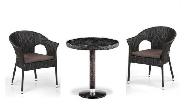 Комплект плетеной мебели AFINA из иск. ротанга T601/Y79A-W53 Brown 2Pcs купить в Гагарине