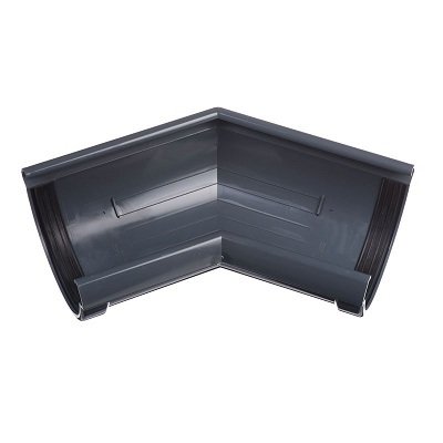 Угол желоба универсальный 135° Docke Lux ПВХ - Графит