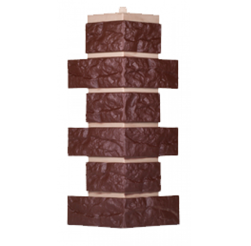 Угол T-Сайдинг-Кирпич Лондон Брик Коричневый купить в Гагарине