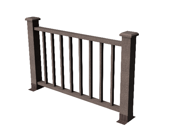 Ограждения декоративное ДПК GRINDERDECO Альма 1500 со скрытым крепежом венге купить в Гагарине