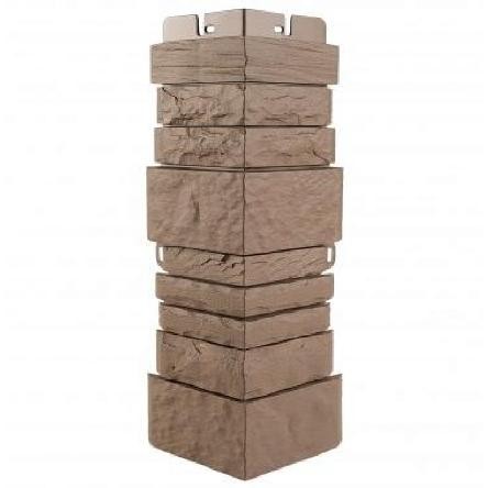 Угол наружный Альта-Профиль Скалистый камень ЭКО Терракотовый купить в Гагарине