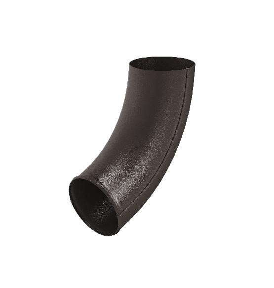 Водосток Aquasistem, Система 125x90 - Отвод трубы RR 32 Тёмно-коричневый matt купить в Гагарине