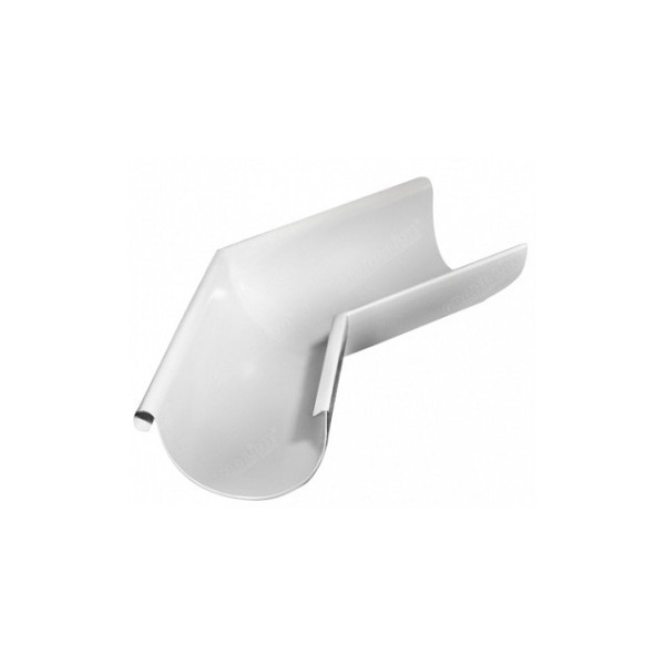 Водосток Grand Line 125x90 – Угол наружный 135° RAL 9003 купить в Гагарине