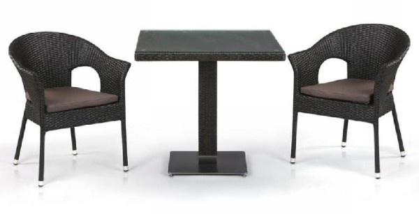 Комплект плетеной мебели AFINA из иск. ротанга T605SWT/Y79A-W53 Brown 2Pcs купить в Гагарине