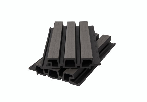 Фасадная панель брусковая двухцветная co-extrusion, grey dark купить в Гагарине