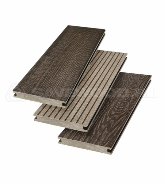 Террасная доска SW Fraxinus (R) полнотелая «SaveWood» Темно-коричневый купить в Гагарине