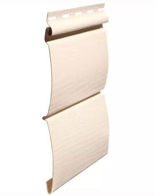 Виниловый сайдинг fineber (файнбер) - серия blockhouse (блокхаус) "бревно", слоновая кость