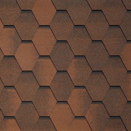 Гибкая черепица Tegola VENETO marrone 423 купить в Гагарине