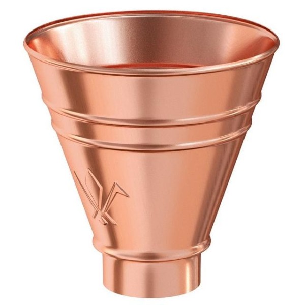 Водосток Aquasistem, система 125x90 - Воронка водосборная круглая Медь купить в Гагарине