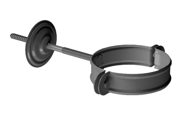 Хомут трубы D90 Döcke STAL PREMIUM Графит, (RAL 7024) купить в Гагарине