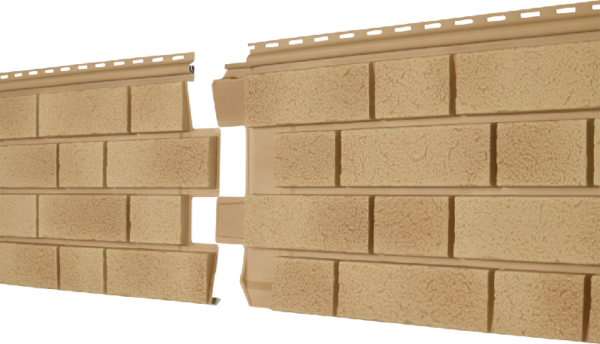 Фасадная панель Ю-пласт Стоун Хаус S-Lock Клинкер Балтик светлая медь купить в Гагарине