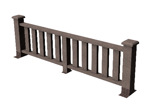 Ограждения декоративное ДПК GRINDERDECO Эрес венге купить в Гагарине