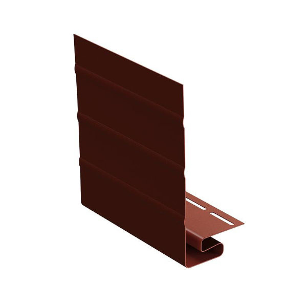 Ветровая J фаска планка для сайдинга, гранат купить в Гагарине