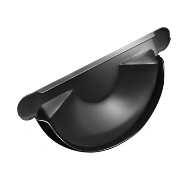 Водосток Grand Line 125x90 – Заглушка желоба RAL 9005 купить в Гагарине