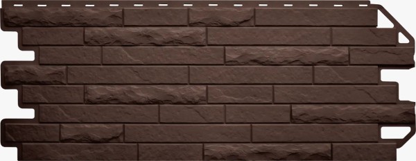 Фасадная панель Цокольный сайдинг Альта-профиль Кирпич-Антик ЭКО Коричневый купить в Гагарине