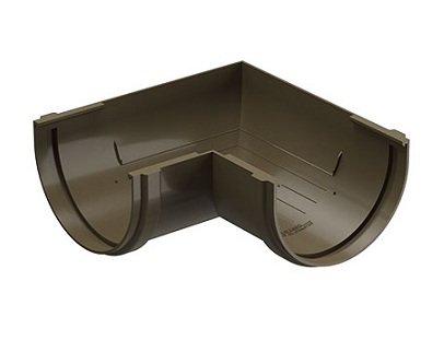 Угол желоба 90˚ Docke Premium ПВХ - Каштан купить в Гагарине