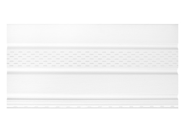 Софит к сайдингу ПЕРФОРАЦИЯ ПО ЦЕНТРУ TECOS БЕЛЫЙ купить в Гагарине