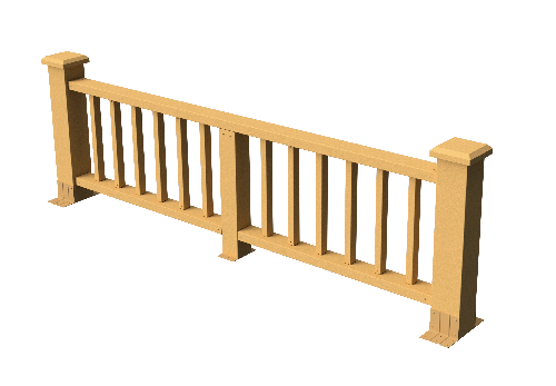 Ограждения декоративное ДПК GRINDERDECO Троя песчаник купить в Гагарине