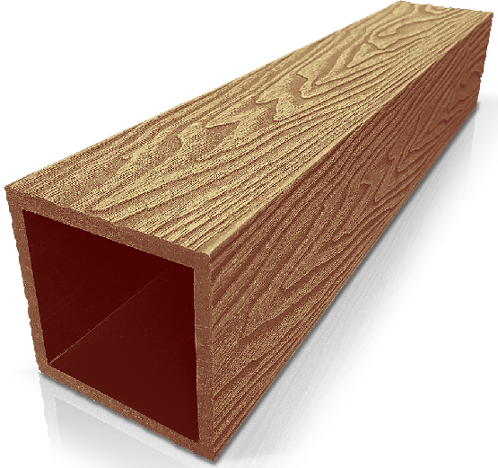 Столб ДПК 3D GardenParkett фактура дерева Бук купить в Гагарине