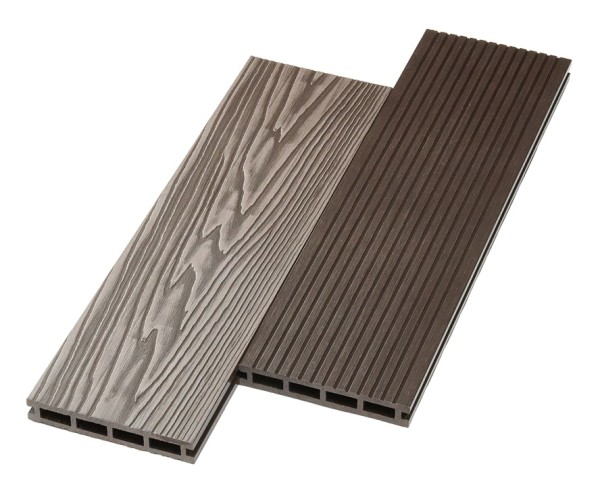 Террасная доска ДПК NanoWood двусторонняя New 3D тиснение + вельвет Венге купить в Гагарине