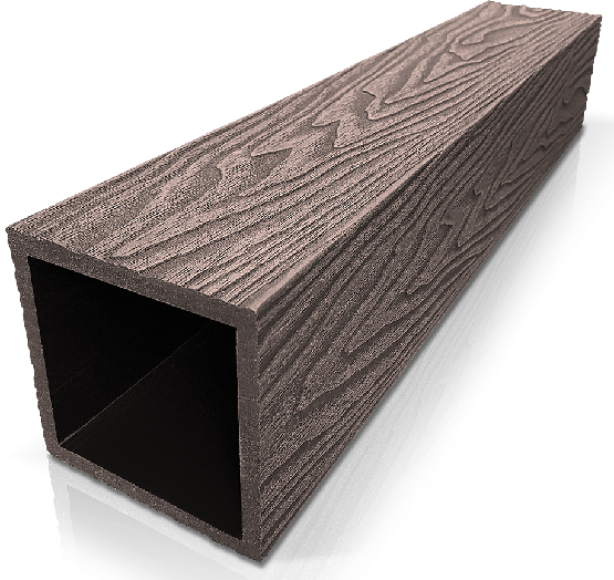 Столб ДПК 3D GardenParkett фактура дерева Венге купить в Гагарине