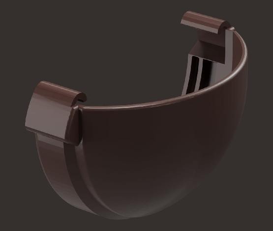 Заглушка желоба Docke Lux ПВХ - Шоколад купить в Гагарине