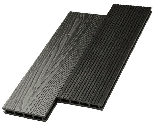 Террасная доска ДПК NanoWood двусторонняя New 3D тиснение + вельвет Графит купить в Гагарине