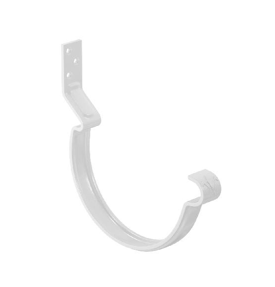 Водосток Aquasistem, система 150/100 - Крюк крепления желоба короткий RAL 9003 Белый купить в Гагарине