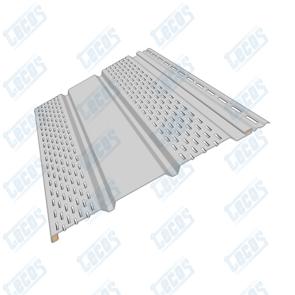 Софит к сайдингу ПЕРФОРАЦИЯ ПО БОКАМ TECOS БЕЛЫЙ купить в Гагарине