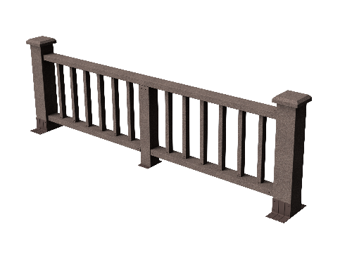 Ограждения декоративное ДПК GRINDERDECO Троя венге купить в Гагарине