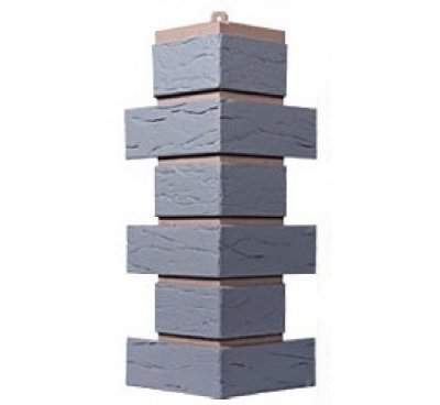 Угол T-Сайдинг-Кирпич Саман Серый